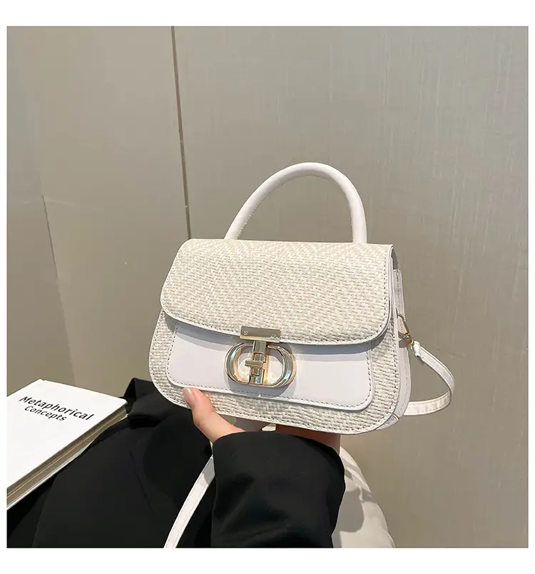 Green Patchwork Crossbody Bag with Lock Buckle 2025 — feature 30