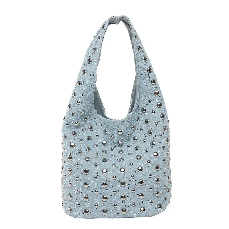 Blue Dot Rivet Women's Shoulder Bag - Image 7