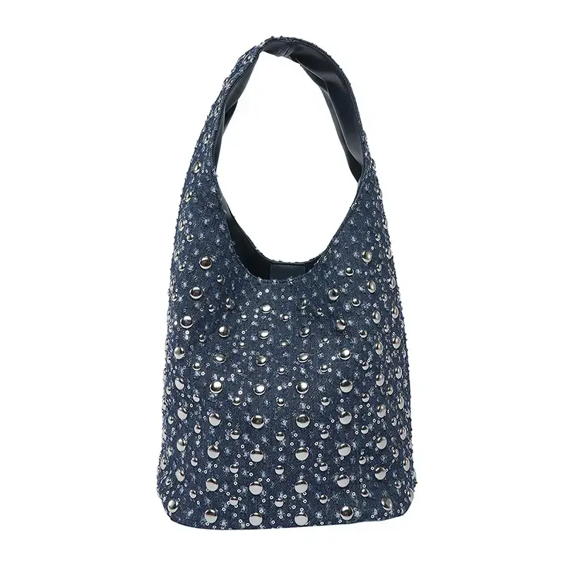 Blue Dot Rivet Women's Shoulder Bag - Image 2
