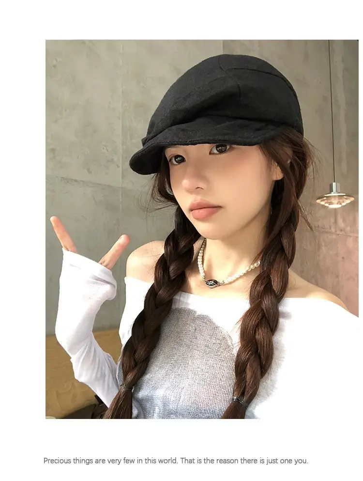 Japanese Style Cotton Linen Cloud Beret for Women — feature 23
