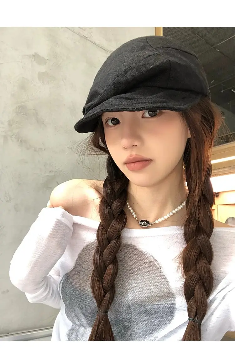 Japanese Style Cotton Linen Cloud Beret for Women — feature 26