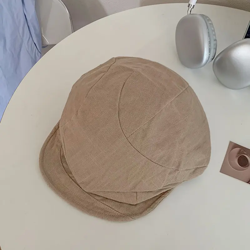 Japanese Style Cotton Linen Cloud Beret for Women - Image 2