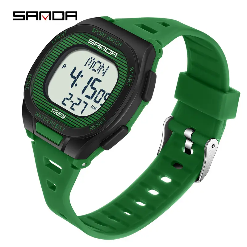 Sanda Multifunctional Alarm Clock Watch for Men Women - Image 3