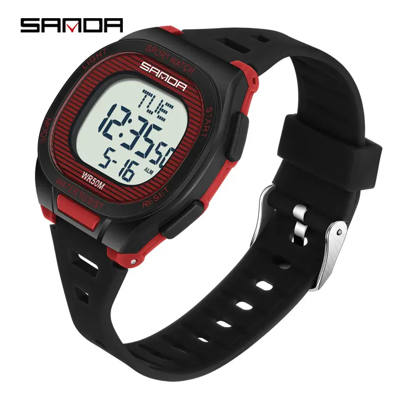 Sanda Multifunctional Alarm Clock Watch for Men Women - Image 4
