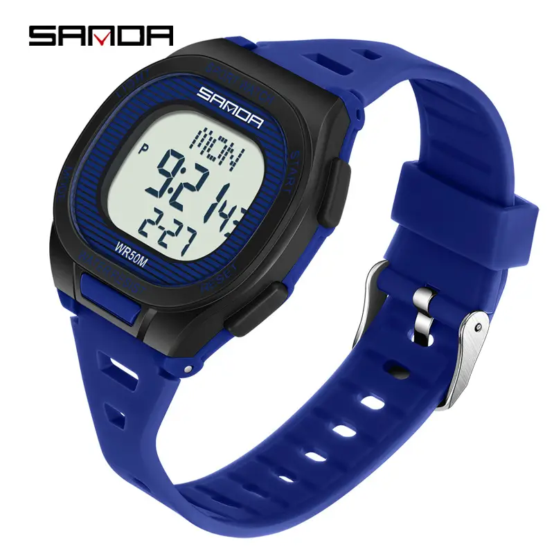 Sanda Multifunctional Alarm Clock Watch for Men Women - Image 5