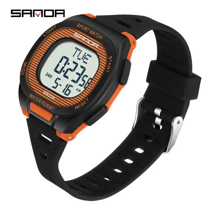 Sanda Multifunctional Alarm Clock Watch for Men Women - Image 6