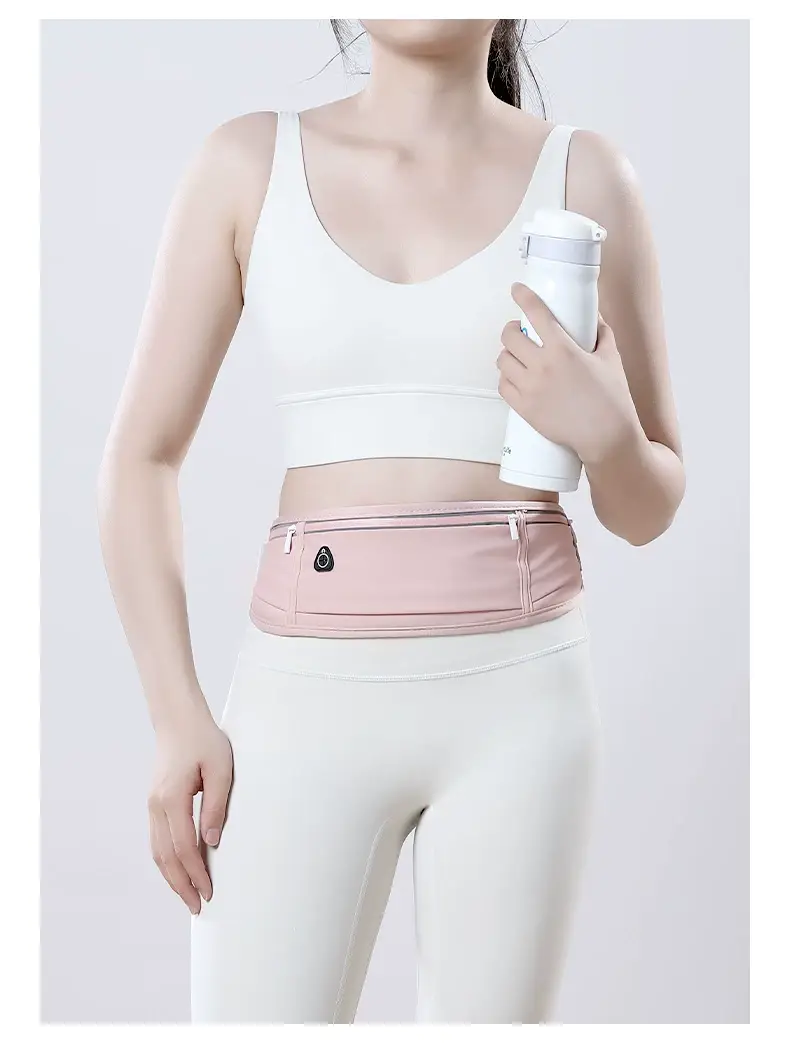 Gray Invisible Waist Belt Sports Fitness Bag for Men Women — feature 19