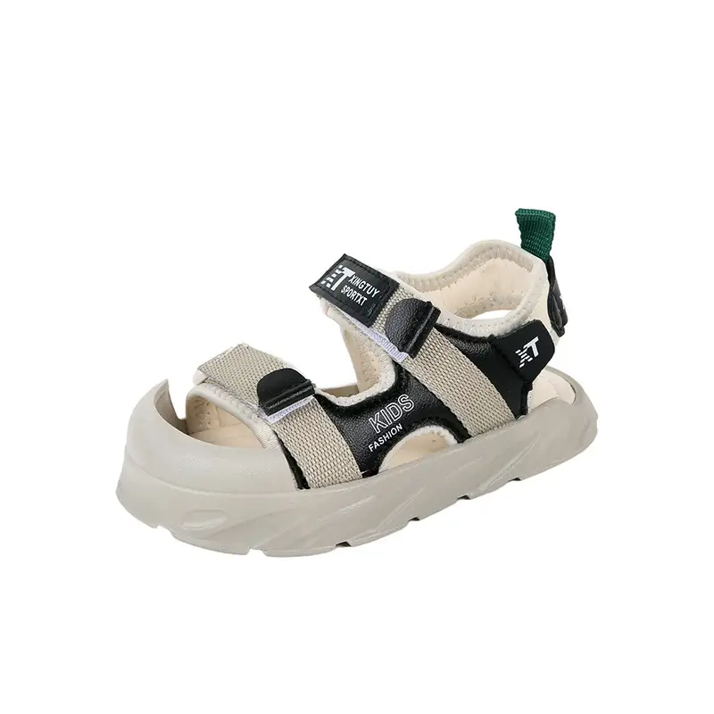 Children's Black White Anti-Collision Sandals Summer