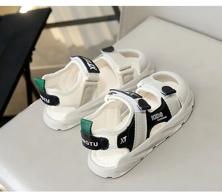 Children's Black White Anti-Collision Sandals Summer — feature 11