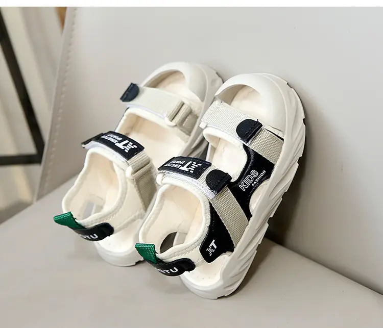 Children's Black White Anti-Collision Sandals Summer — feature 12