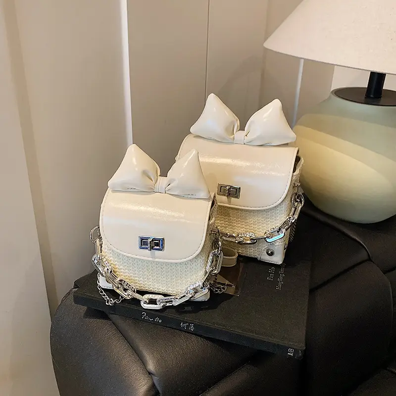 2025 Summer Cat Ear Chain Crossbody Bag Set of 6 - Image 9