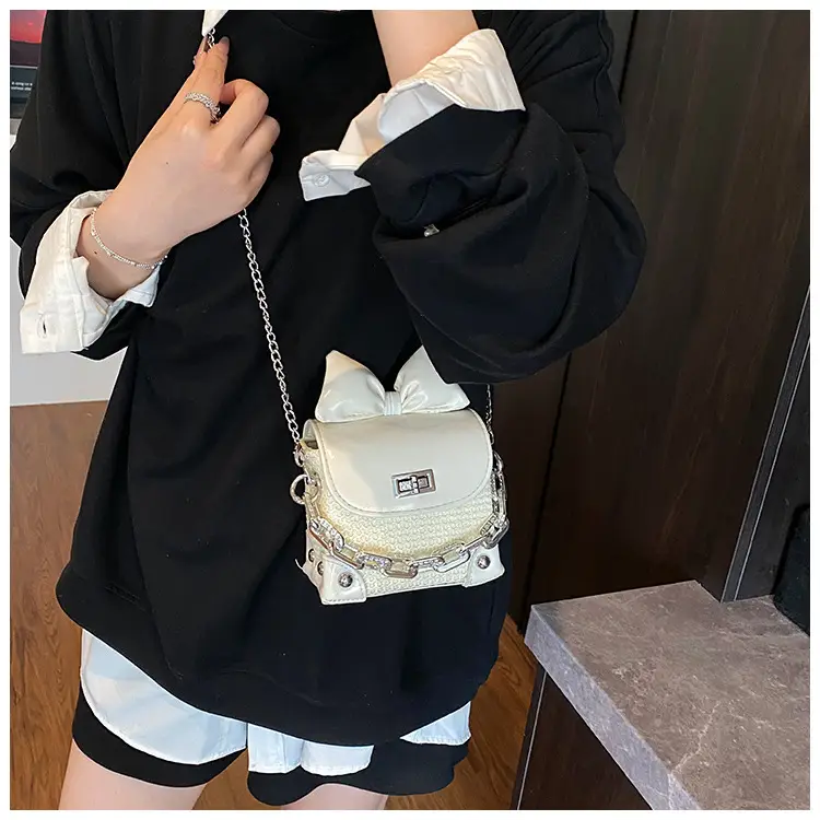 2025 Summer Cat Ear Chain Crossbody Bag Set of 6 — feature 11