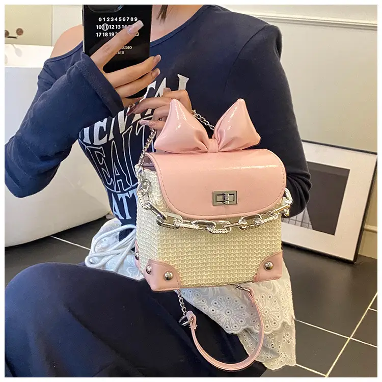 2025 Summer Cat Ear Chain Crossbody Bag Set of 6 — feature 19