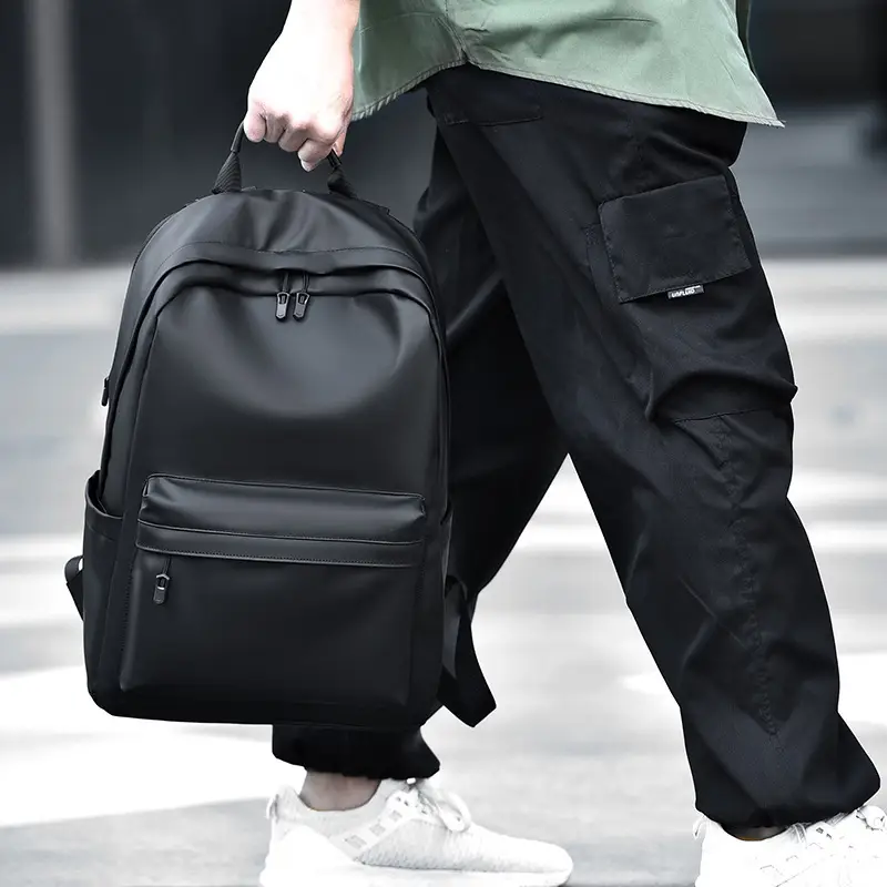 Cross-Border Backpack Men's Casual Waterproof Simple Business Commuting Large-Capacity Business Trip Laptop Bag