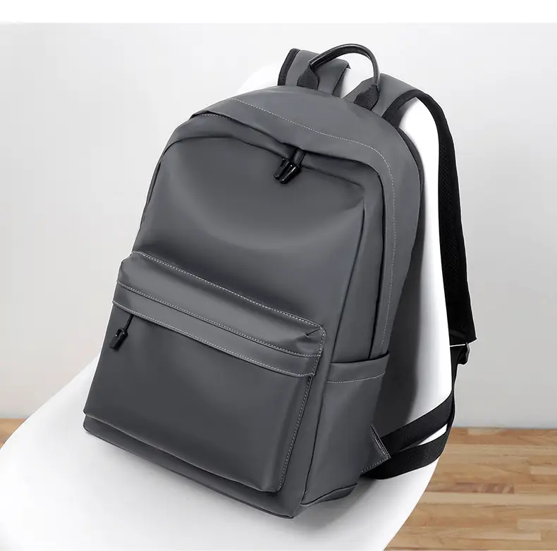 Cross-Border Backpack Men's Casual Waterproof Simple Business Commuting Large-Capacity Business Trip Laptop Bag — feature 16