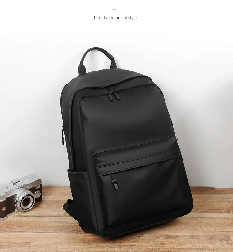 Cross-Border Backpack Men's Casual Waterproof Simple Business Commuting Large-Capacity Business Trip Laptop Bag — feature 17