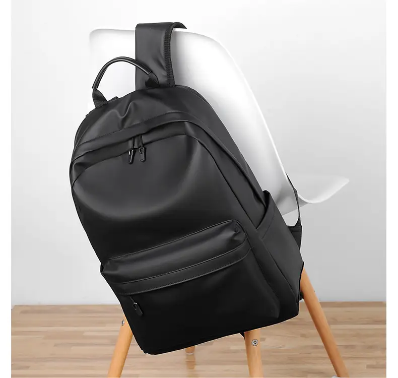 Cross-Border Backpack Men's Casual Waterproof Simple Business Commuting Large-Capacity Business Trip Laptop Bag — feature 19