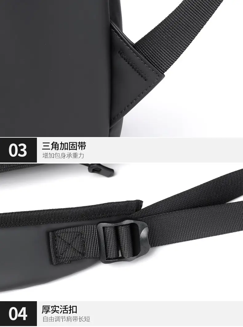 Cross-Border Backpack Men's Casual Waterproof Simple Business Commuting Large-Capacity Business Trip Laptop Bag — feature 33