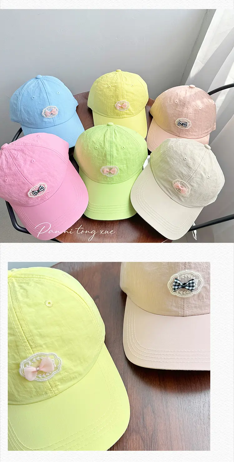 Blue Heart-Shaped Casual Baseball Cap for Girls — feature 25