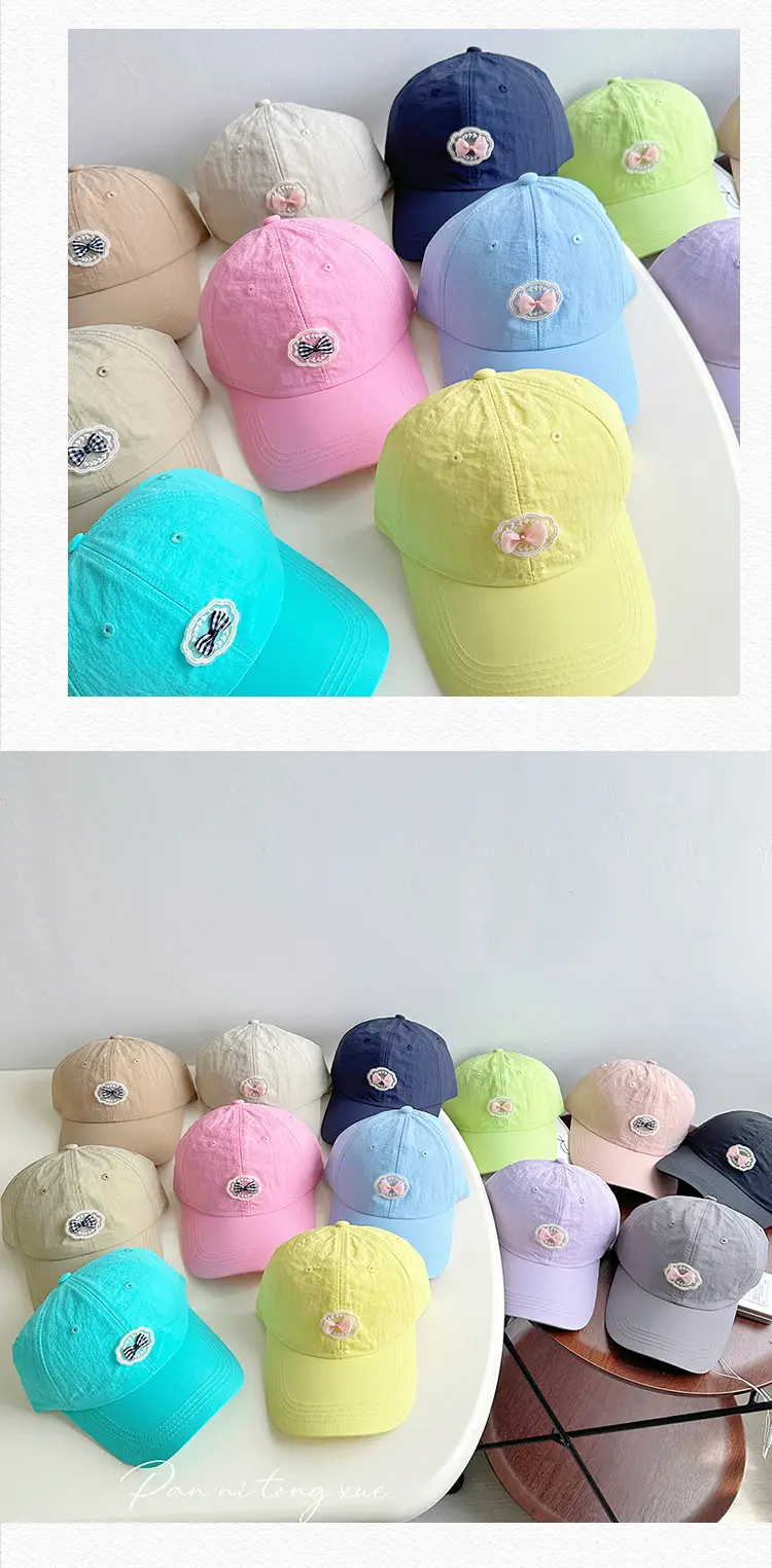 Blue Heart-Shaped Casual Baseball Cap for Girls — feature 26
