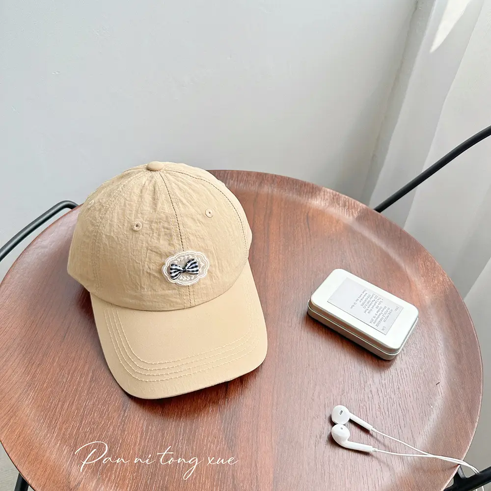 Blue Heart-Shaped Casual Baseball Cap for Girls