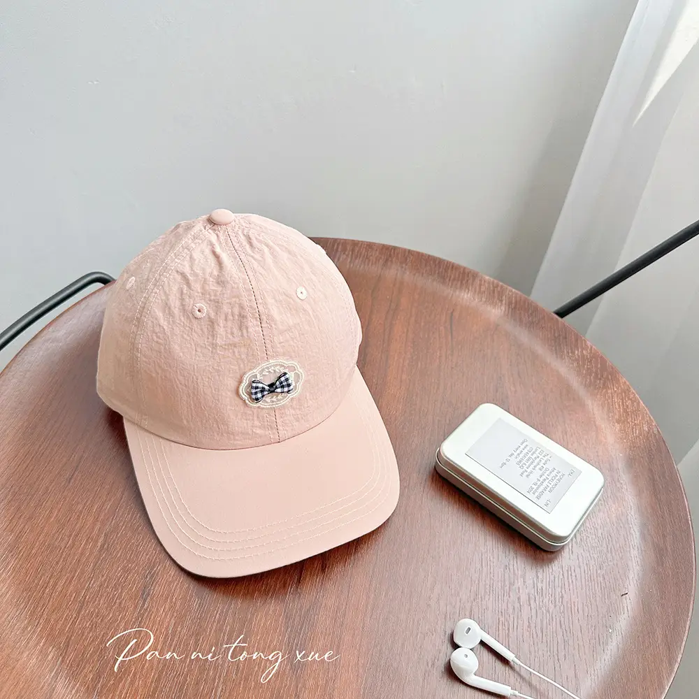 Blue Heart-Shaped Casual Baseball Cap for Girls