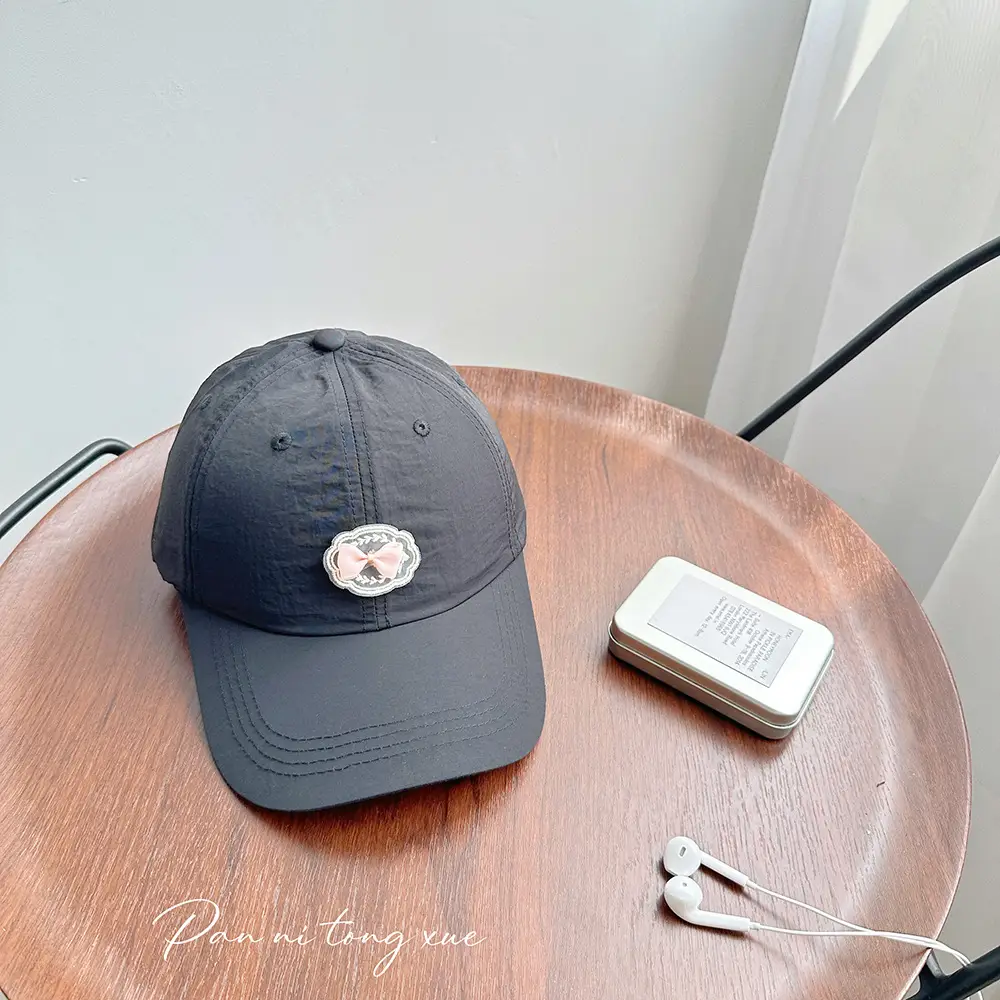 Blue Heart-Shaped Casual Baseball Cap for Girls