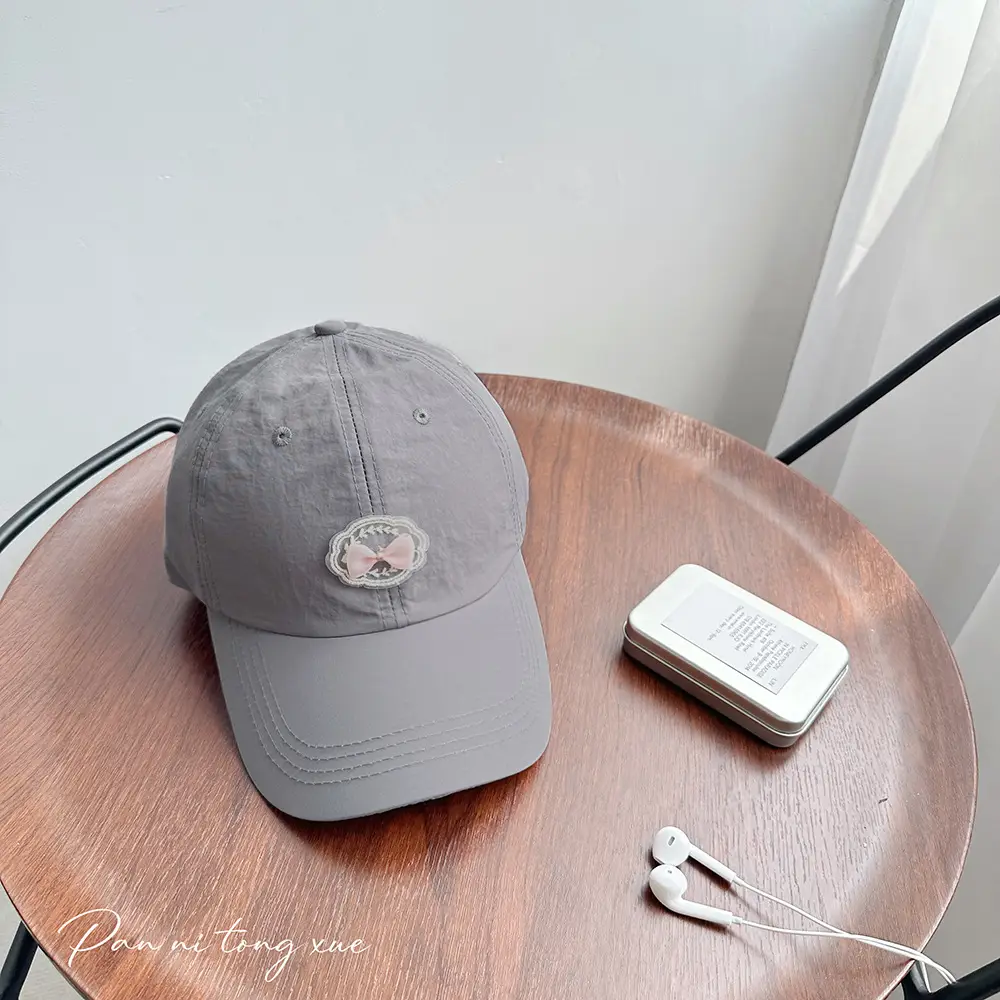 Blue Heart-Shaped Casual Baseball Cap for Girls