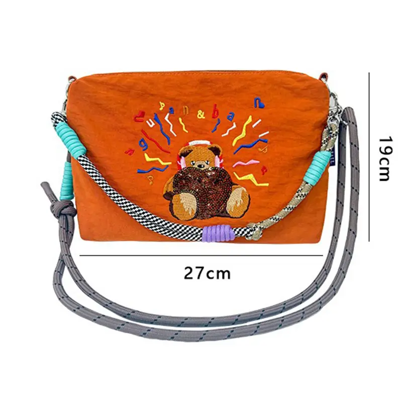 2025 Cartoon Embroidered Mini Shoulder Bag