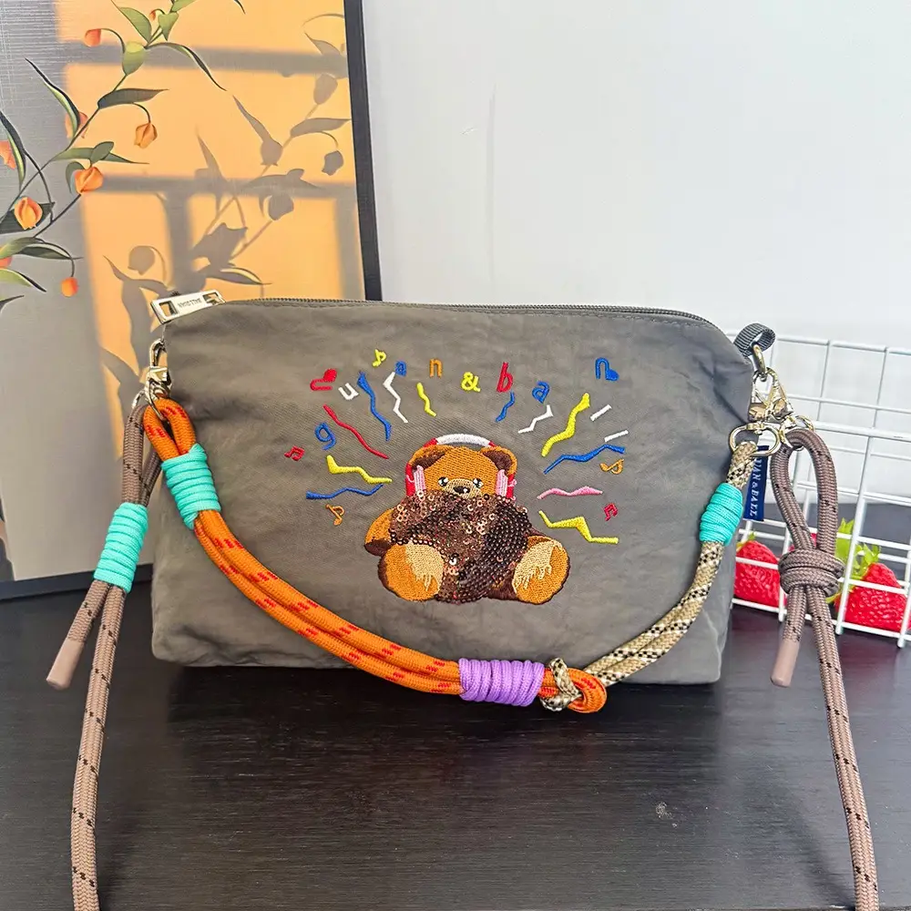 2025 Cartoon Embroidered Mini Shoulder Bag
