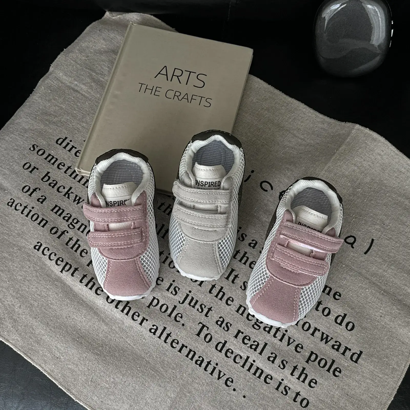 Pink Soft-Soled Toddler Shoes for 1-12 Months