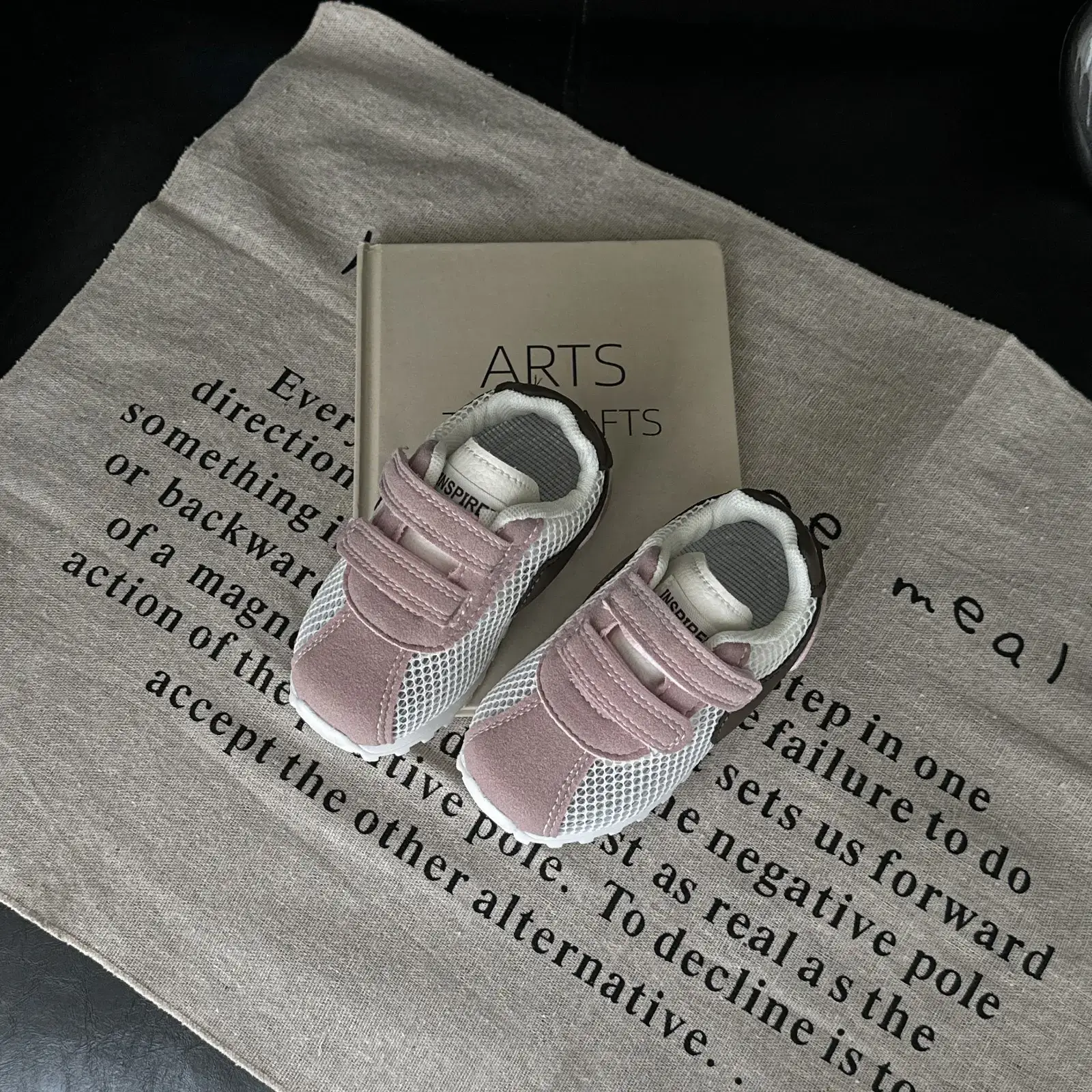 Pink Soft-Soled Toddler Shoes for 1-12 Months