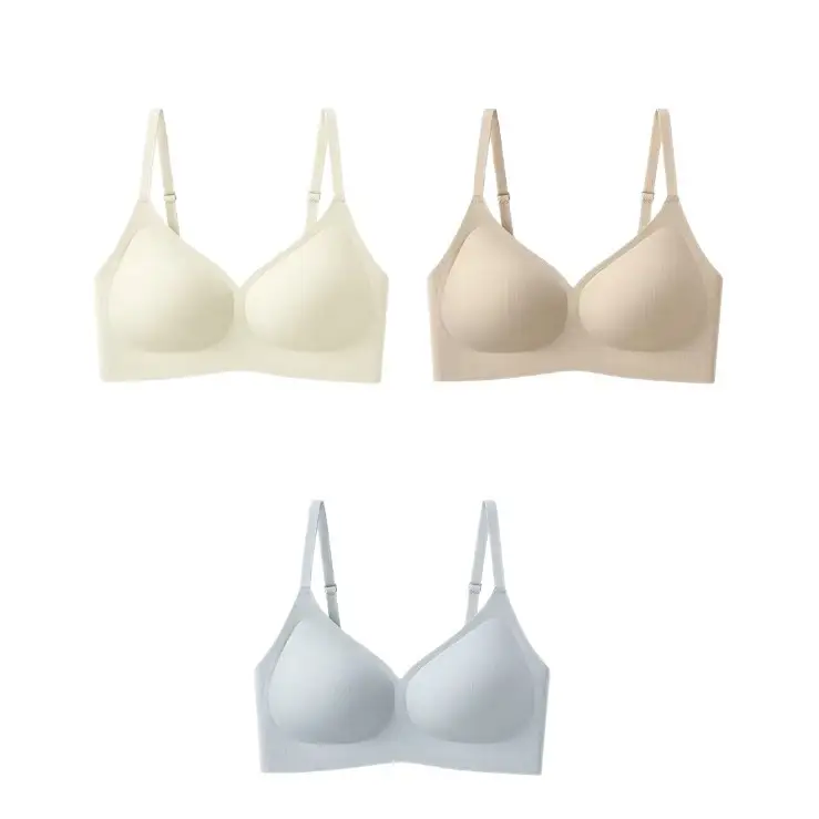 Wireless Seamless Jelly Strip Push-Up Bra for Women