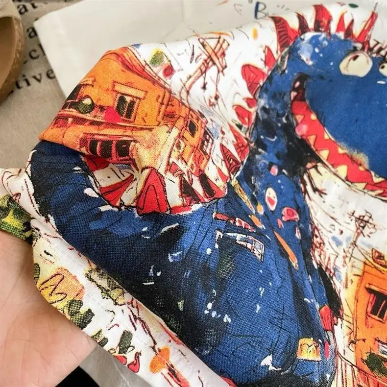 Boys Cartoon Dinosaur Short Sleeve T-Shirt — feature 13