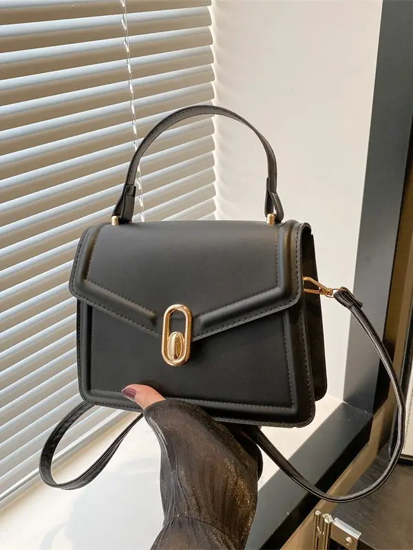 Women's Black Square Shoulder Bag 2025 Spring New Style - Image 6