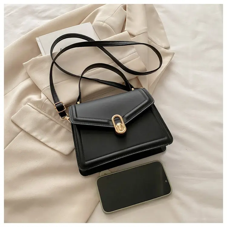 Women's Black Square Shoulder Bag 2025 Spring New Style — feature 21