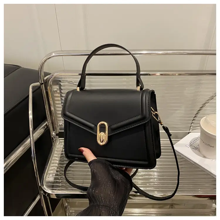 Women's Black Square Shoulder Bag 2025 Spring New Style — feature 43