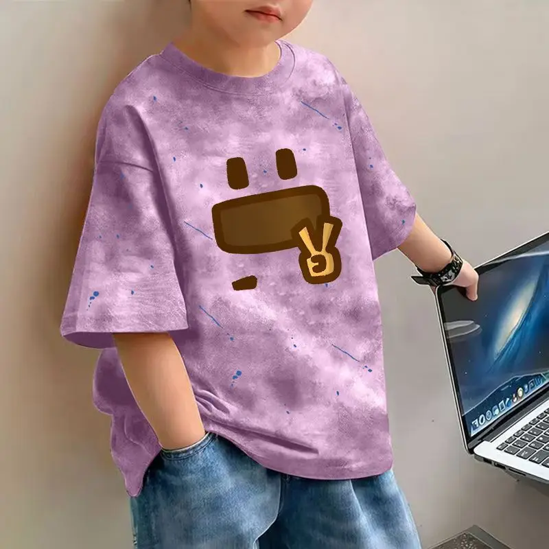 Boys Cotton Printed T-Shirt Spring Design Loose Fit - Image 20