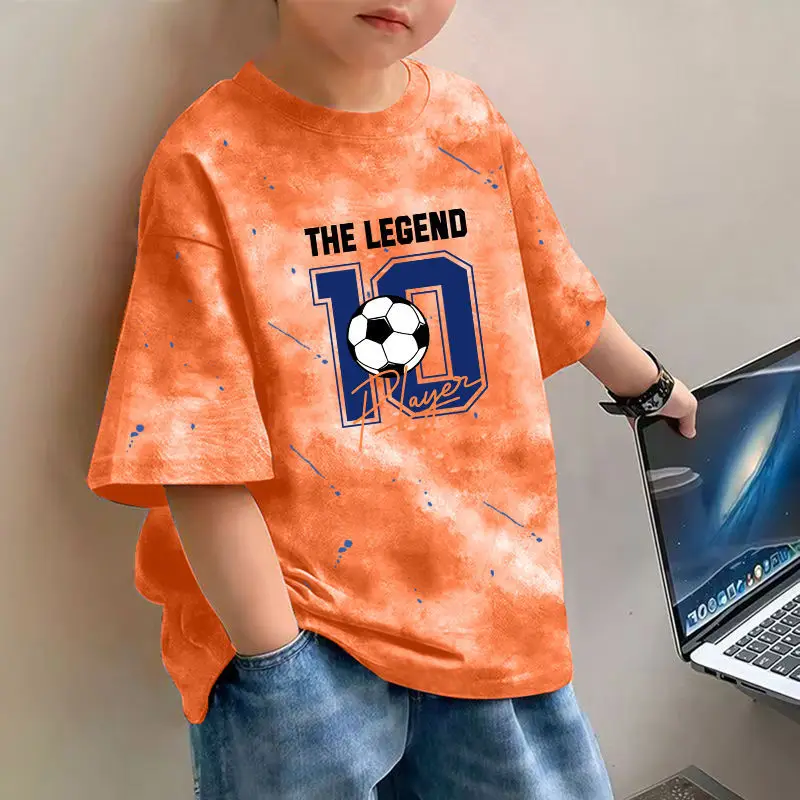 Boys Cotton Printed T-Shirt Spring Design Loose Fit - Image 3