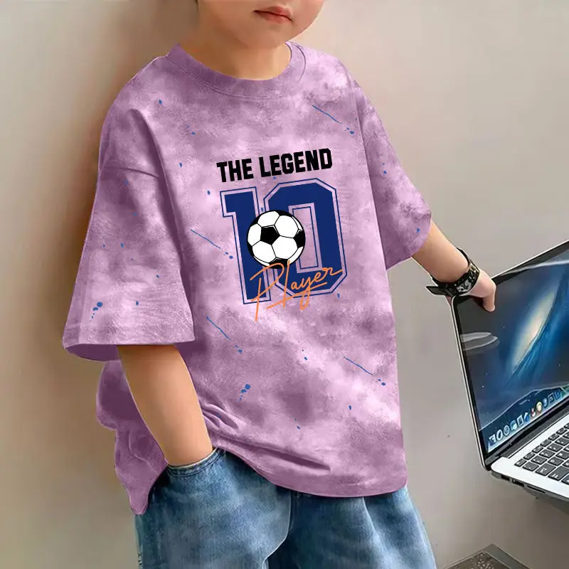 Boys Cotton Printed T-Shirt Spring Design Loose Fit - Image 4