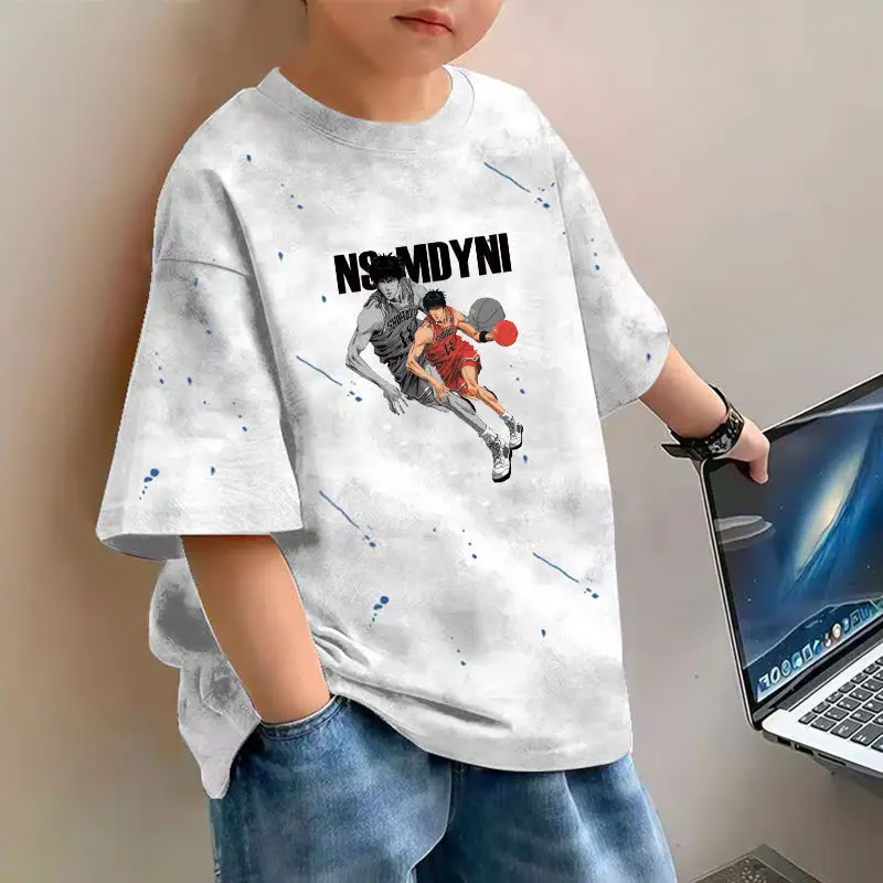 Boys Cotton Printed T-Shirt Spring Design Loose Fit - Image 5