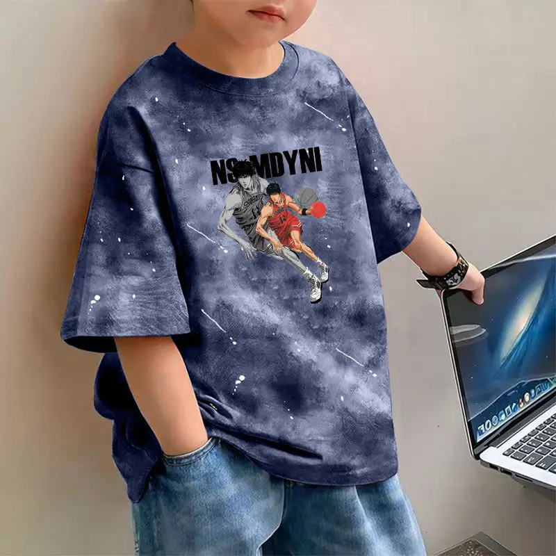 Boys Cotton Printed T-Shirt Spring Design Loose Fit - Image 6