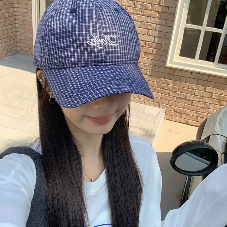 Korean Style Duckbill Cap for Women Summer Autumn Large Head Circumference Letter Embroidery Baseball Cap Sun Protection Hat — feature 10