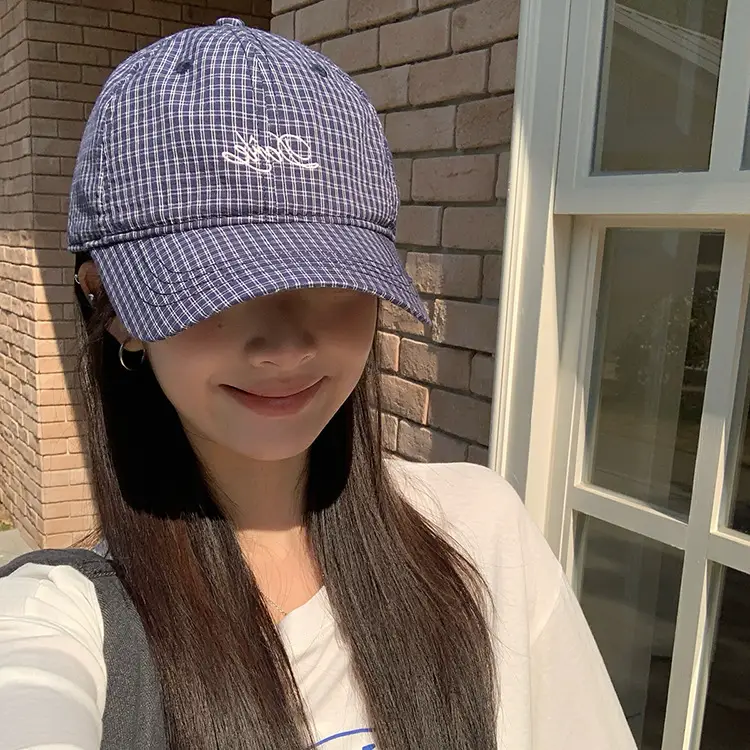 Korean Style Duckbill Cap for Women Summer Autumn Large Head Circumference Letter Embroidery Baseball Cap Sun Protection Hat — feature 12