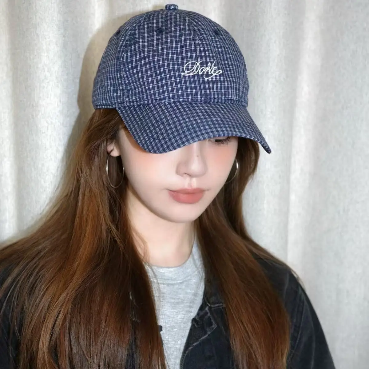 Korean Style Duckbill Cap for Women Summer Autumn Large Head Circumference Letter Embroidery Baseball Cap Sun Protection Hat — feature 14