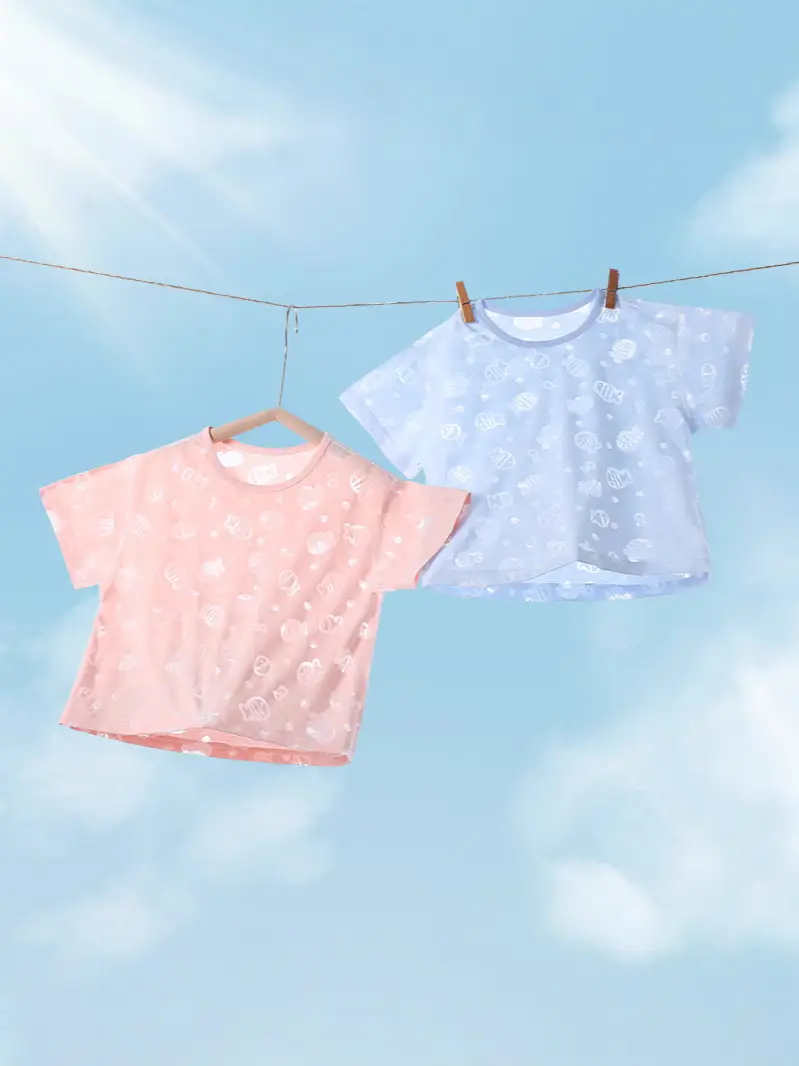 Boys & Girls Summer T-Shirts Breathable Air Conditioned - Image 5