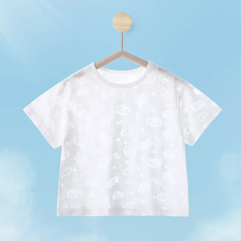 Boys & Girls Summer T-Shirts Breathable Air Conditioned - Image 2