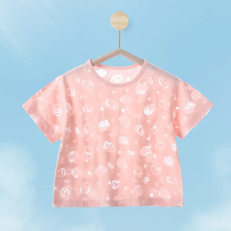 Boys & Girls Summer T-Shirts Breathable Air Conditioned - Image 3