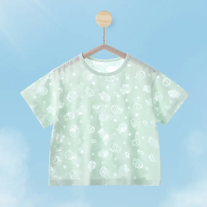 Boys & Girls Summer T-Shirts Breathable Air Conditioned - Image 4