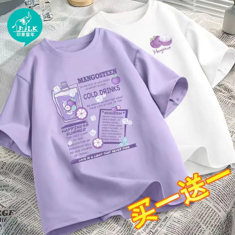 Girls Graphic T-Shirt Green Graphic Print Summer Wear - Image 14